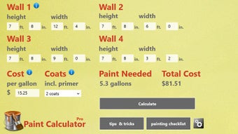 Image 1 for Paint Calculator Pro for …