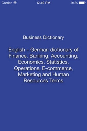 Image 0 for English German Finance, B…