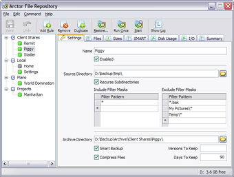 Image 0 for Arctor File Backup