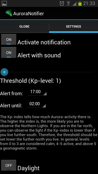 Imagen 2 para Aurora Notifier