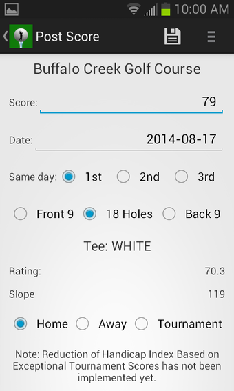 Image 2 for Golf Handicap Calculator …