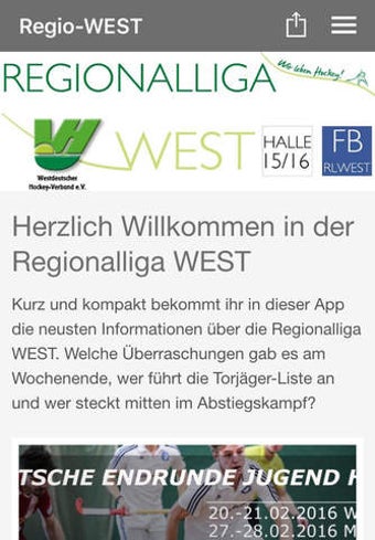 Image 0 for Regionalliga WEST APP