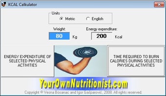 Imagen 0 para KCAL Calculator