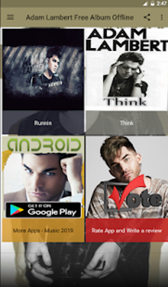 Image 0 for Adam Lambert Free Album O…