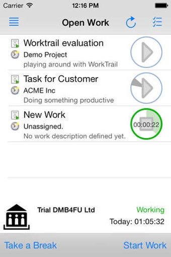 Imagen 0 para WorkTrail - Time Tracking