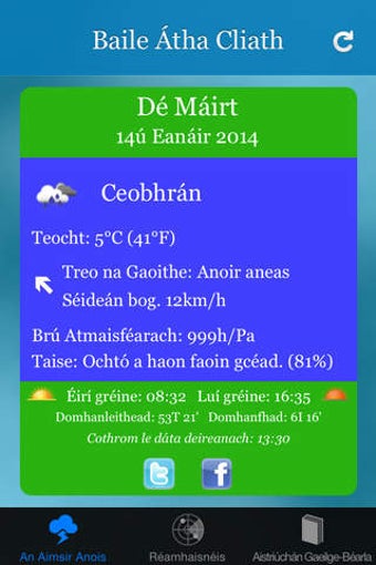 Imagen 0 para Aimsir - Irish Language W…