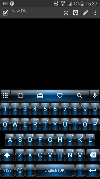 Image 1 for Dusk Blue Emoji Keyboard