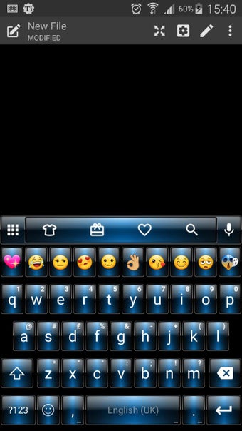 Image 0 for Dusk Blue Emoji Keyboard