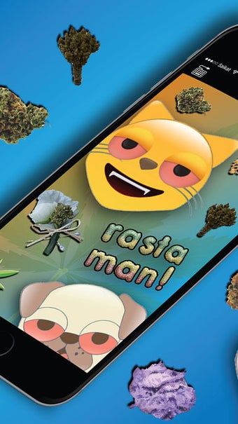 Image 0 for Vibin Weed Emoji Keyboard