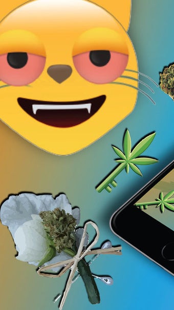 Image 1 for Vibin Weed Emoji Keyboard