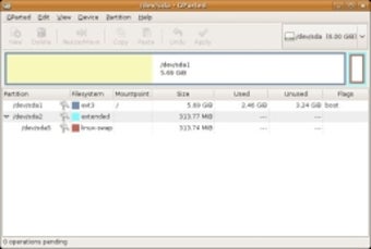 Image 0 for GParted for Fedora