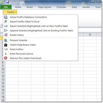 Imagen 0 para Excel FoxPro Import, Expo…