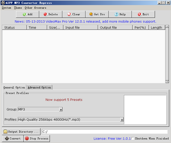 Image 0 for AIFF MP3 Converter Expres…