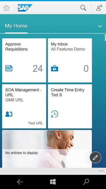 Image 1 for SAP Fiori Client for Wind…