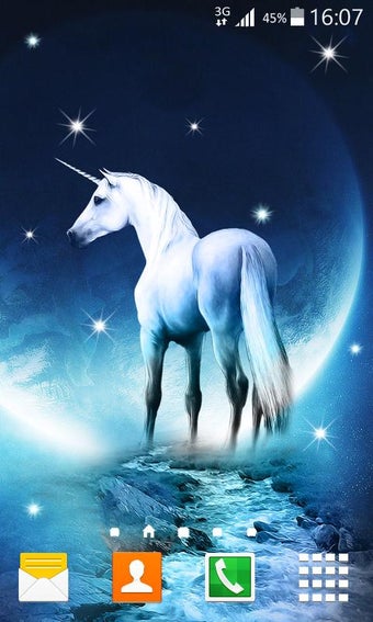 Imagen 3 para Unicorn Live Wallpaper
