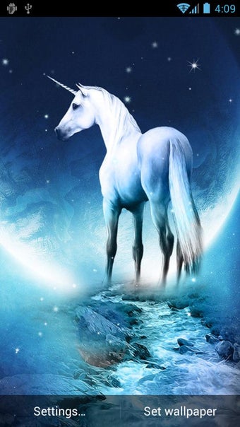 Imagen 1 para Unicorn Live Wallpaper