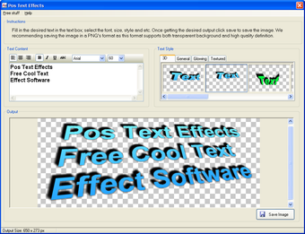 Image 0 for Pos Text Effects