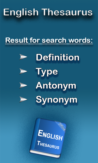 Image 1 for English Thesaurus