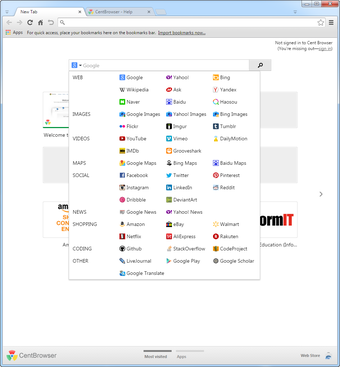 Image 0 for Cent Browser