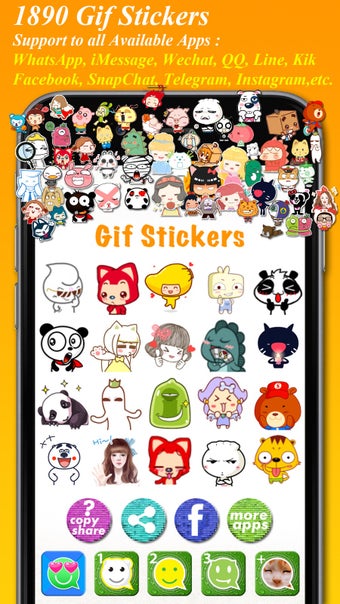Imagen 3 para Gif Stickers for WhatsApp