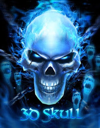 Image 3 for 3D Blue Flaming Skull The…