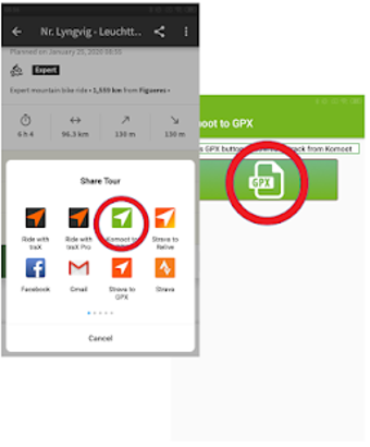 Image 2 for Komoot to GPX
