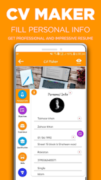 Image 0 for CV Maker App : CV Builder…