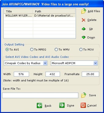 Imagen 1 para Alon Video Joiner