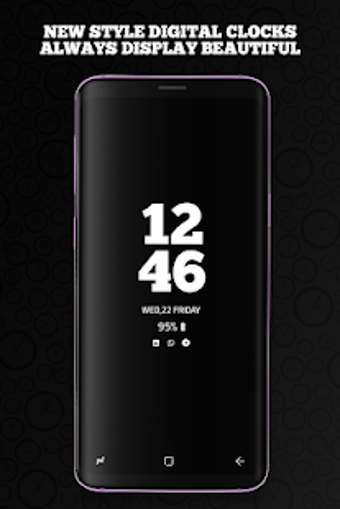 Image 1 for Amoled Photo Clock Wallpa…