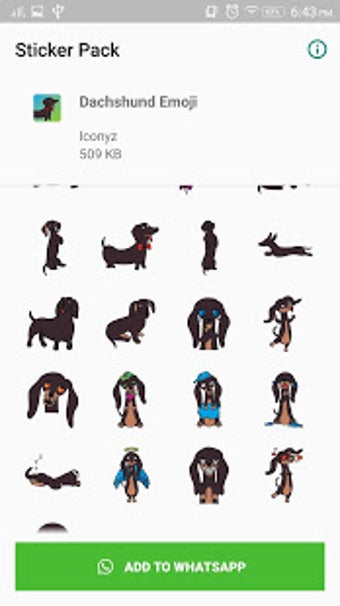 Imagen 0 para Dachshund Emoji for Whats…