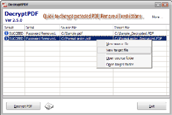 Image 0 for DecryptPDF