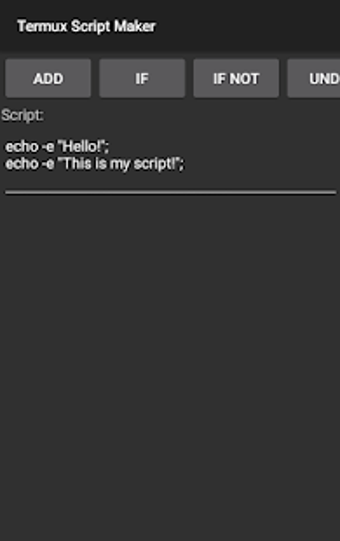 Image 1 for Termux Script Maker