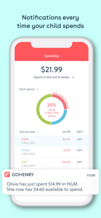 Image 3 for gohenry - Allowance Manag…