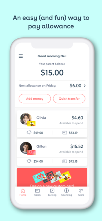 Image 0 for gohenry - Allowance Manag…