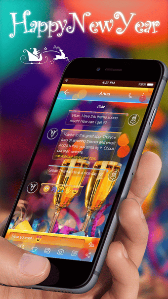 Imagen 3 para Happy New Year Emoji Keyb…