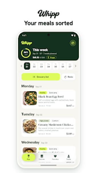 Image 0 for Whipp: Meal Planner  Reci…