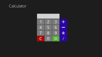 Image 0 for Calculator Metro Style fo…
