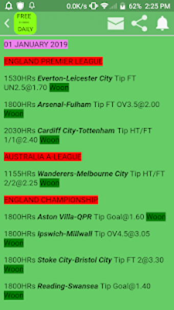 Image 3 for SURE 5+ ODDS DAILY