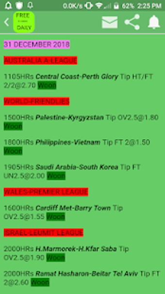 Image 2 for SURE 5+ ODDS DAILY