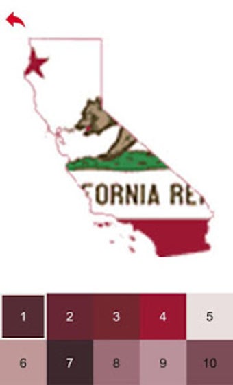Imagen 1 para USA State Flag Maps Color…