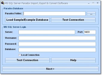 Image 0 for MS SQL Server Paradox Imp…