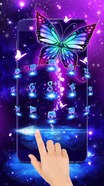 Imagen 0 para 3D Purple Butterfly Theme