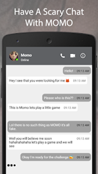 Image 0 for Best Creepy Momo Fake Cha…