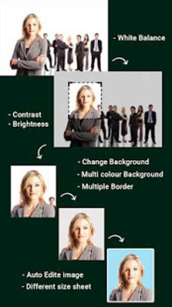Imagen 2 para Passport Size Photo ID Ma…
