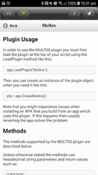 Image 2 for DroidScript - MULTOS Plug…