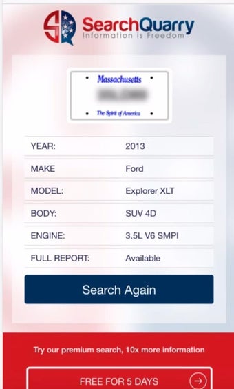 Image 1 for Free License Plate Search…