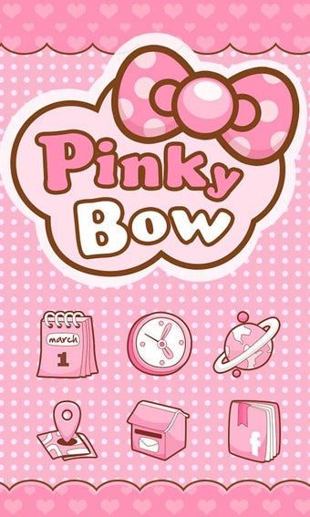 Imagen 1 para Pinky Bow GO Launcher The…