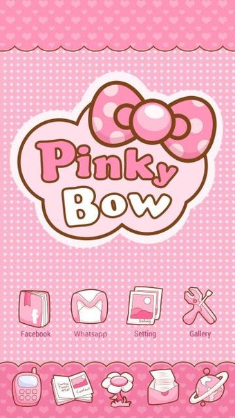 Imagen 2 para Pinky Bow GO Launcher The…