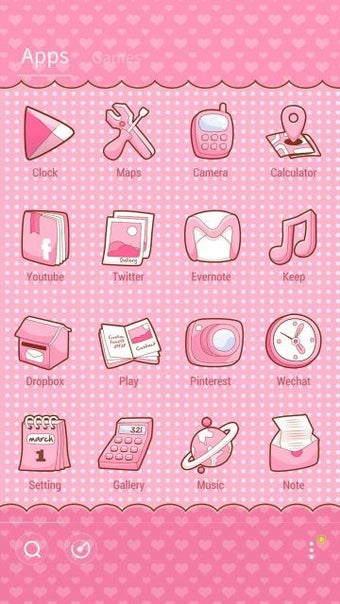 Imagen 2 para Pinky Bow GO Launcher The…