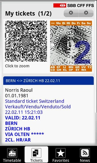 Image 1 for SBB Mobile